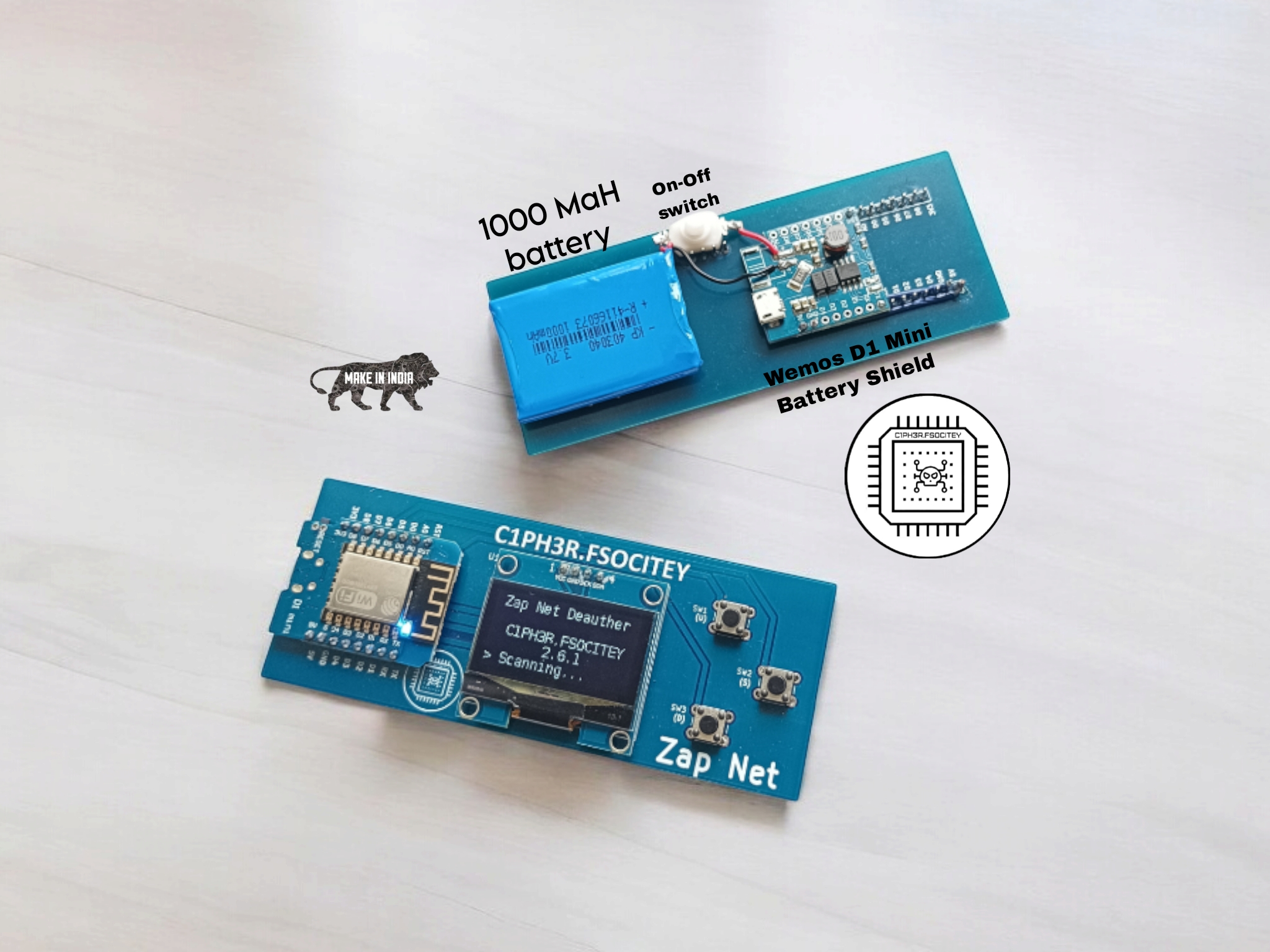 Zap Net with Battery Mod